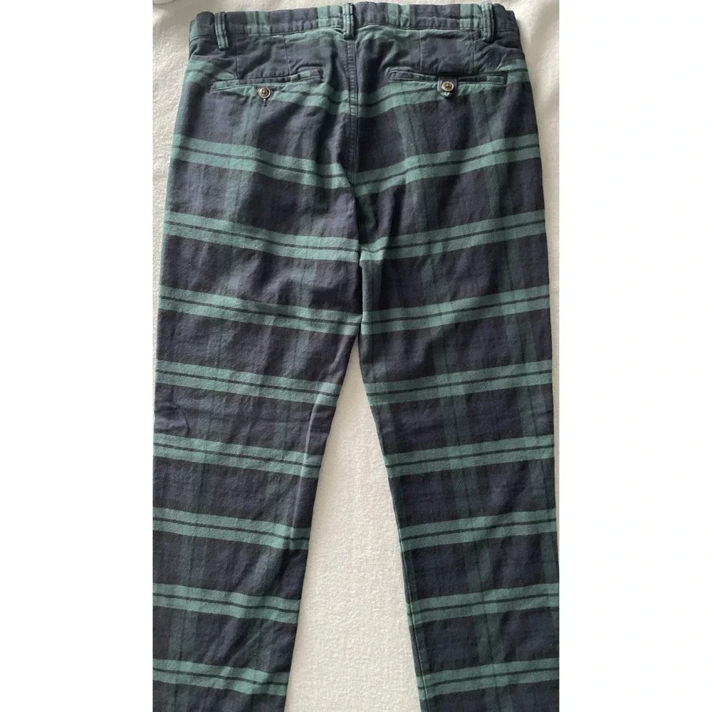 Polo Ralph Lauren Trousers Mens Size W32 L32 Blackwatch‎ Tartan Plaid 7oz Twill